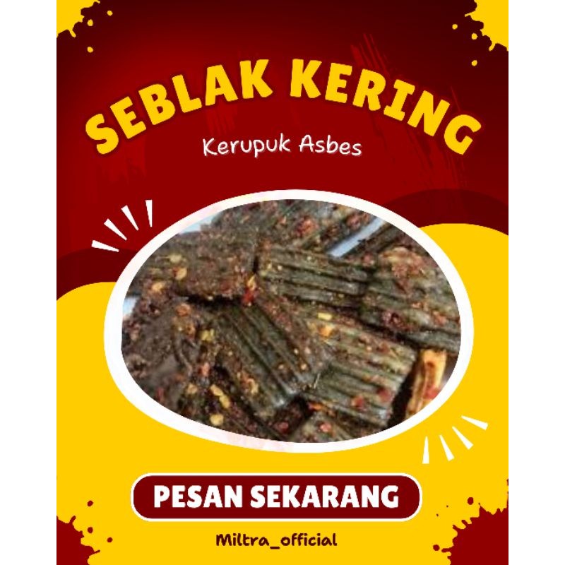 

Seblak Kering Kerupuk Asbes Hitam (Pedas Daun jeruk) / Seblak Viral