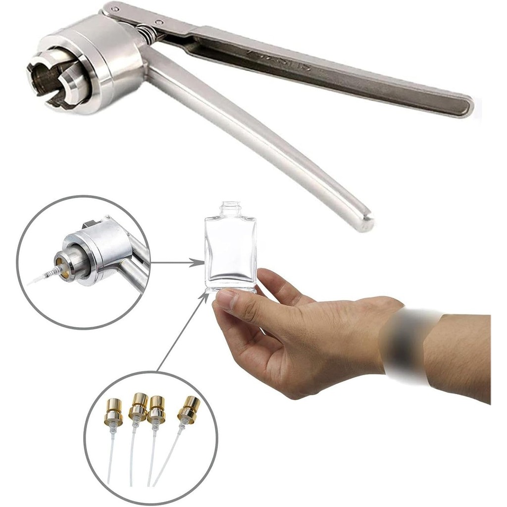 For 15MmAlat Press Botol ManualManual Perfume Crimper Stainless Steel Sealing Machine Perfume Spray