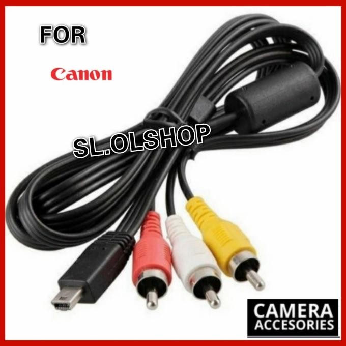KABEL AV VIDEO AUDIO 3RCA FOR KAMERA CANON
