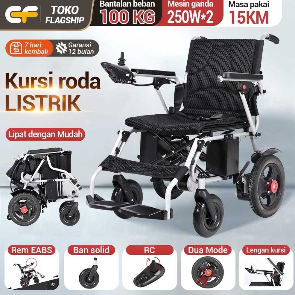 Kursi Roda Elektrik Bisa Lipat Ekonomis / Kursi Roda Medis / Kursi Roda Listrik Cerdas / Kursi Roda 