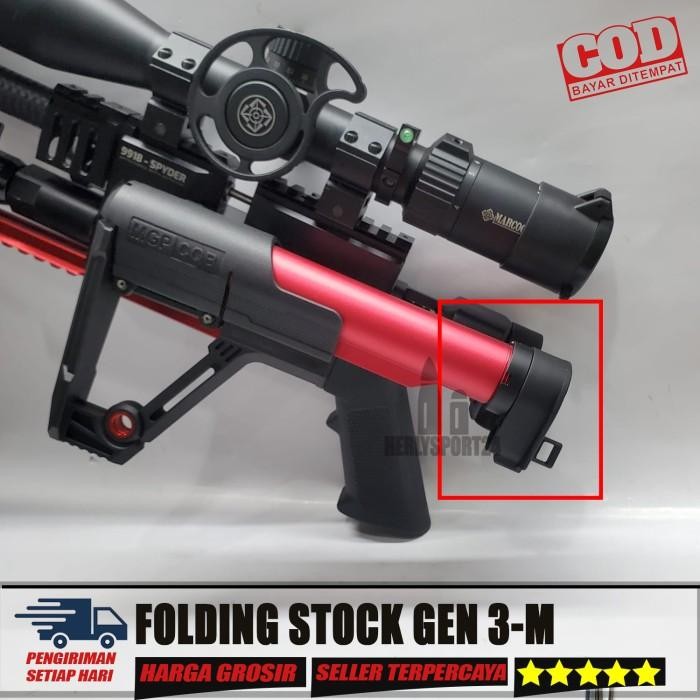 Folding Stock Popor Engsel Lipat Pcp Tactical Folding Stock Gen 3 Original Dan Terpercaya