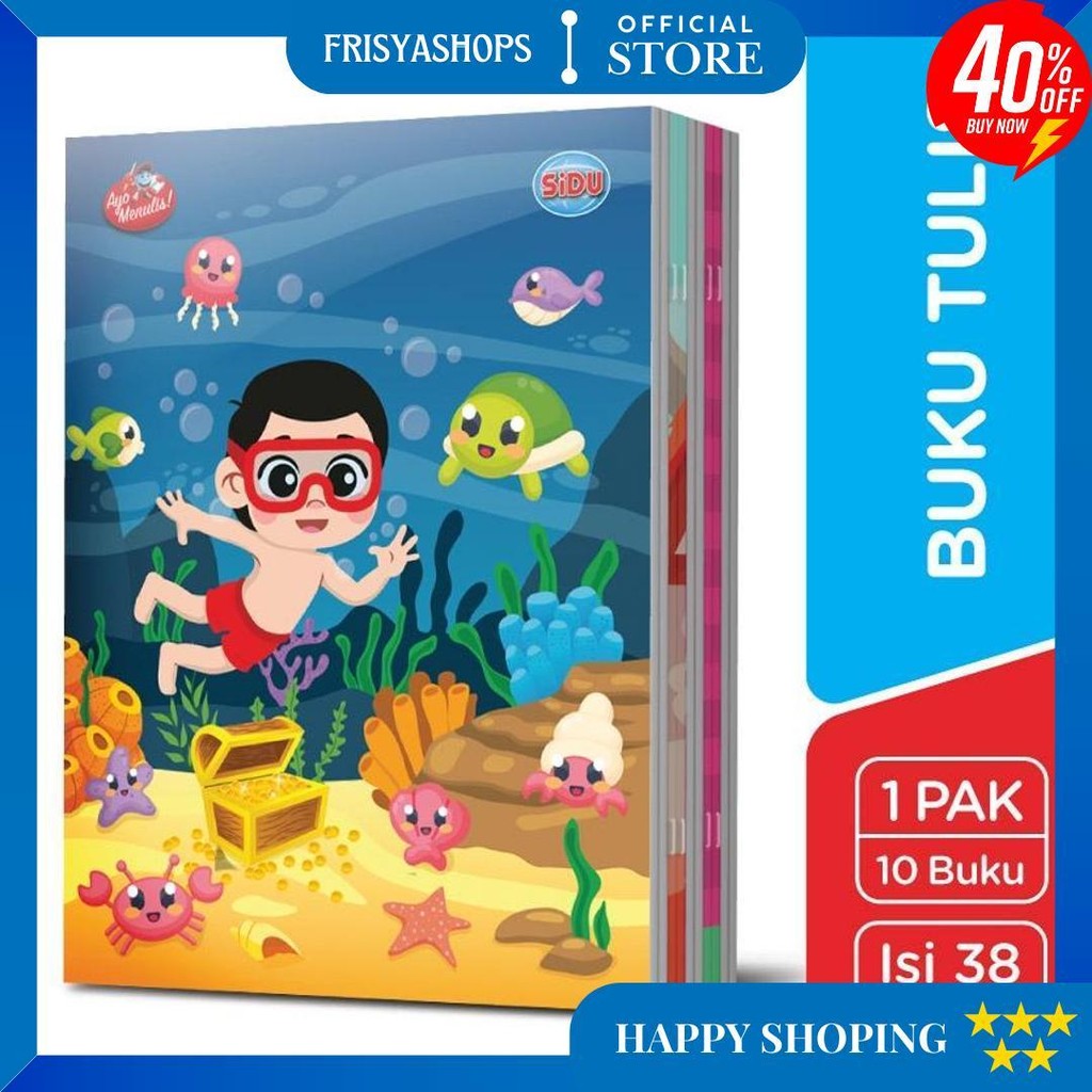 

[1 Pack = 10 Buku] Buku Sidu Isi 38 Lembar D Termurah