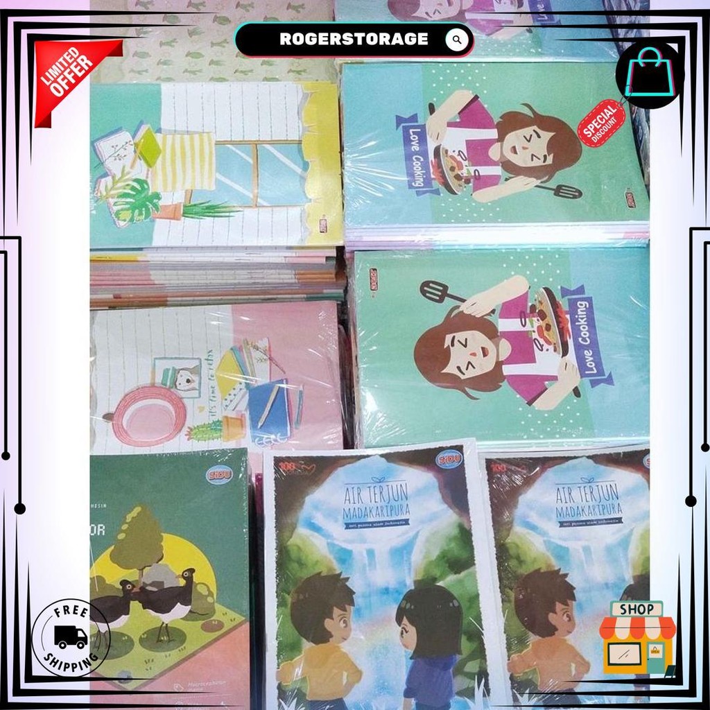

(Pak) Buku Tulis Sidu 58 / Buku Tulis Sinar Dunia 58 Lembar 10 Pcs/ Buku Tulis Murah D Cod