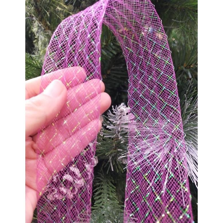 

Er-79 Tg-342 Pita Jala 4.5Cm Hx16/1 (Harga Per 1 Meter) - Pita Natal - Pita Jalan - Bunga Natal Murah