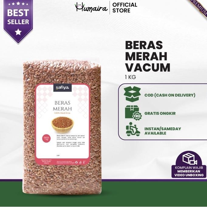 

tersedia beras merah organik kualitas terbaik 1kg