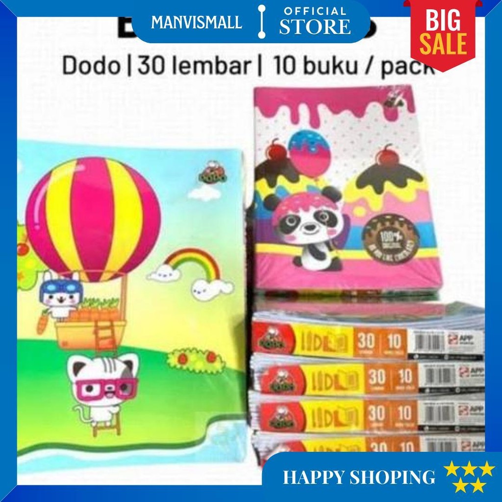 

Dodo Buku Tulis Isi 30 Lembar (1 Pack Isi 10 Pcs) D Promo 4.4