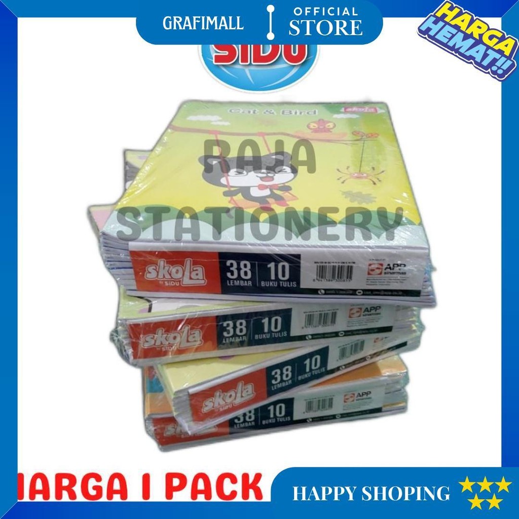 

Buku Tulis 38 Lembar Garis A5 Skola By Sidu Notebook Skola By Sinar Dunia Buku Tulis Anak Sekolah Pack [10Pcs] D Terlaris