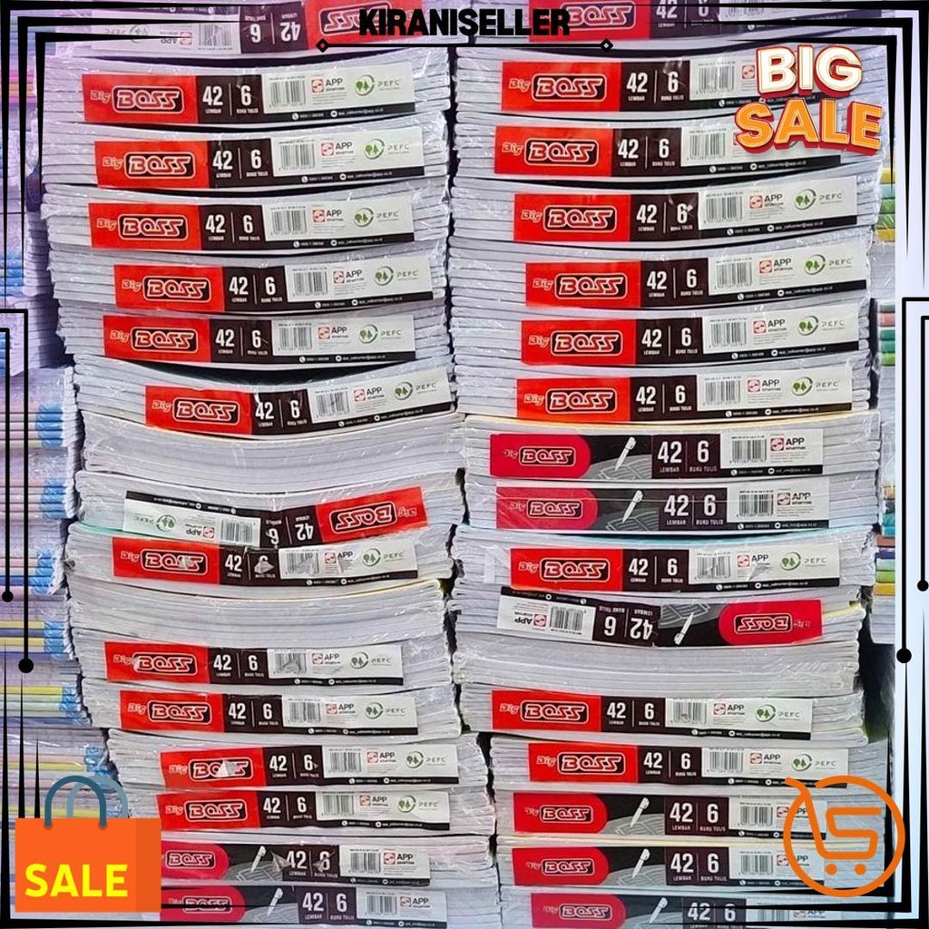 

(Pak) Buku Tulis Bigboss Sidu 42 Lembar / Buku Tulis Bigboss 42 Lembar 6 Pcs/ Buku Tulis Murah D Gratis Ongkir