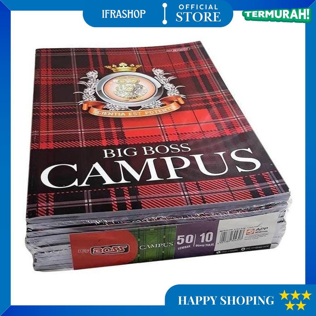 

Buku Tulis Boxy Big Boss 50 Lembar Random Cover - Jual (1 Pack = 10 Pcs) D Promo 4.4