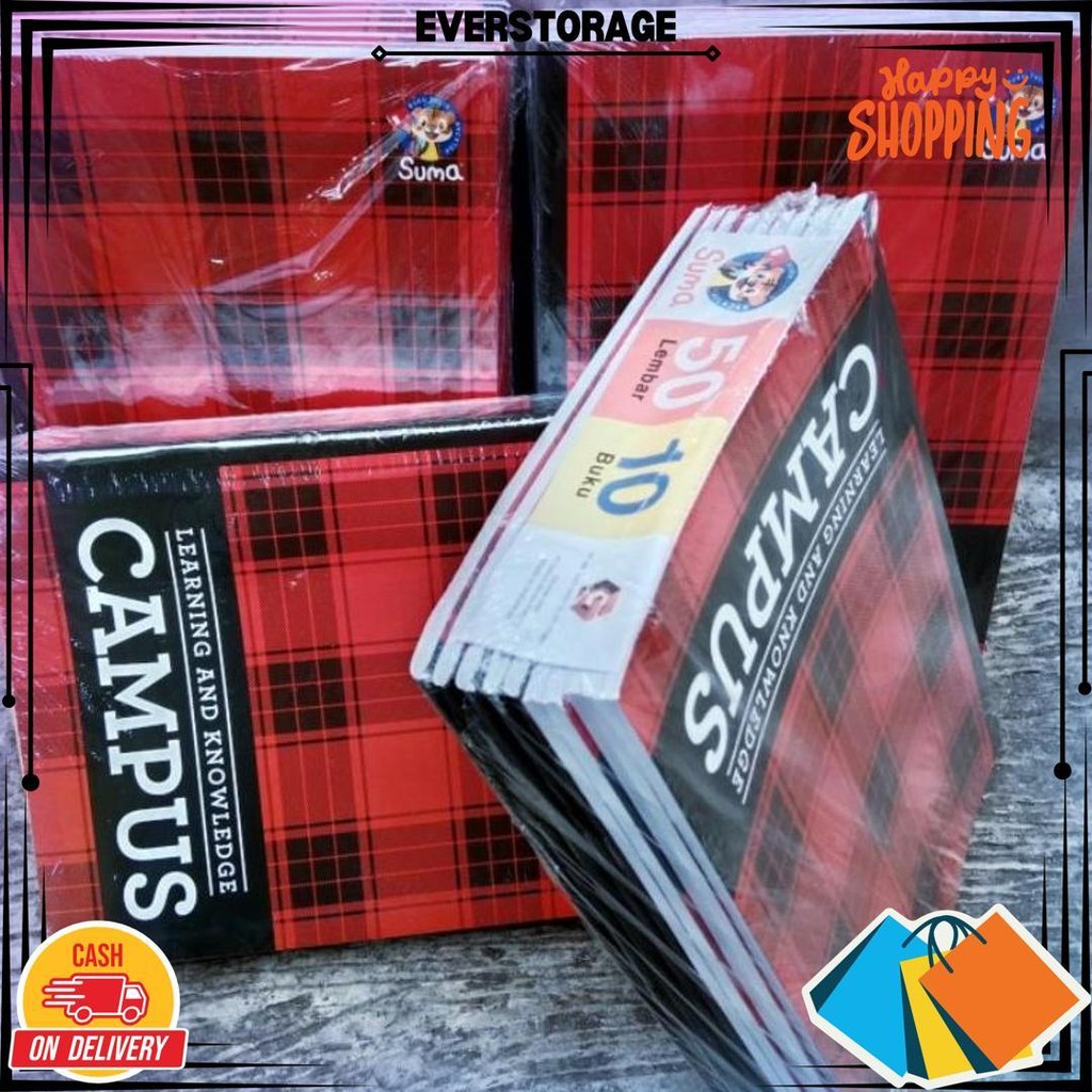 

Promo Isi 5 Pcs Buku / Buku Tulis Suma Campus 50 Lembar / Buku Catatan Ukuran Boxy D Cod