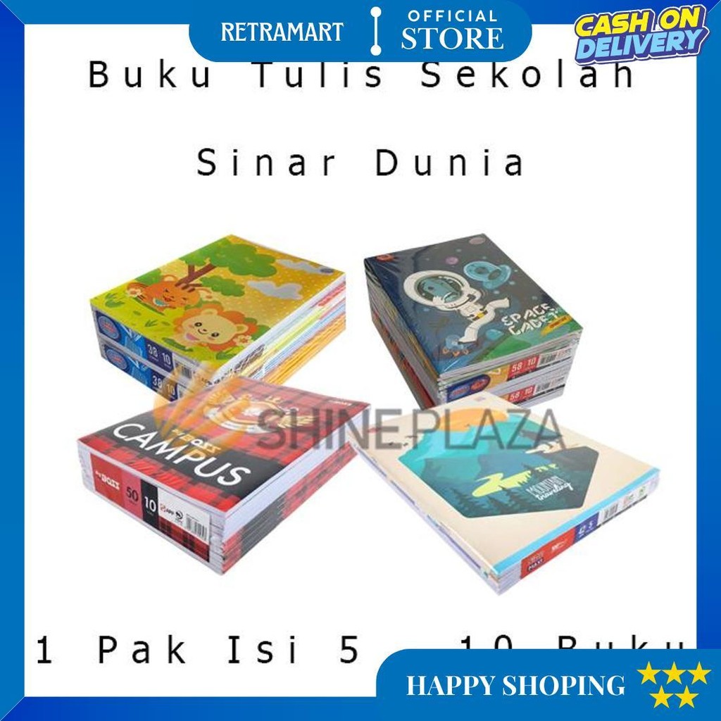 

[Pack] Buku Tulis Sekolah Anak Sidu Big Boss Skola 38 42 50 58 78 100 Lembar 1 Pak Sinar Dunia Bigboss Maxi D Sale