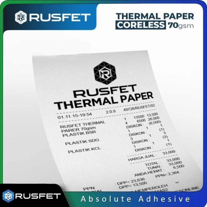 

Kertas Termal Struk Kasir Paper Thermal Roll Per Dus 50 Roll 80 X 40Mm Original Dan Terpercaya