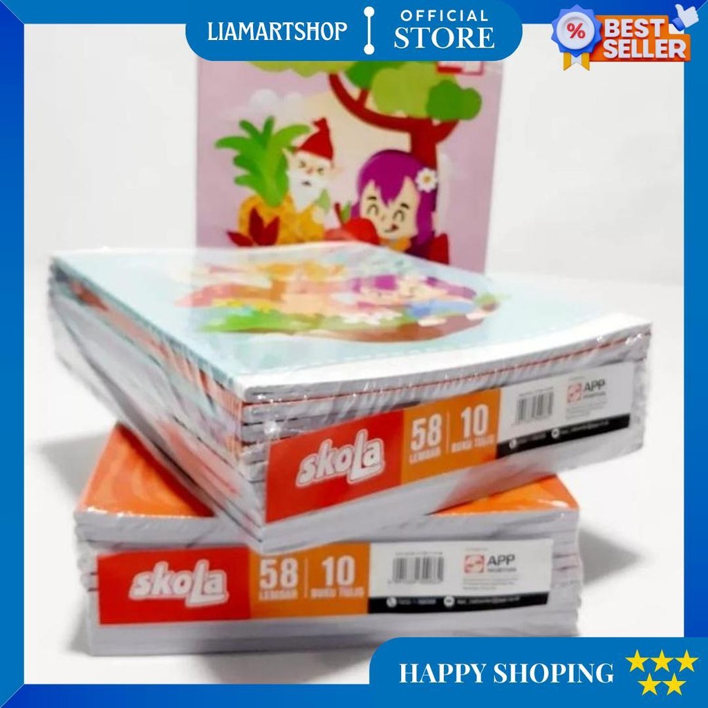 

(Perpak Isi 10Pcs) Buku Tulis Skola Deli By Sidu Isi 38 & 58 Lembar Harga Murah Kualitas Bagus D Sale