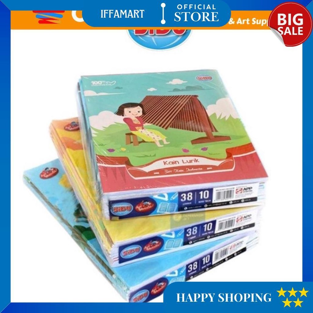 

Sinar Dunia Buku Tulis Isi 38 Lembar (1 Pack Isi 10 Pcs) D Sale