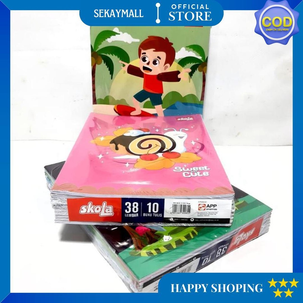 

(1 Pack / 10 Buku) Buku Tulis Isi 38 Lembar Skola By Sidu D Terlaris
