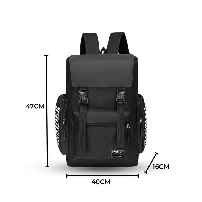 Tas Ransel Unisex Casual / Tas Ransel Bahan Dolby Polyester / Back Pack Tas Laptop Kekinian - Wy16 H