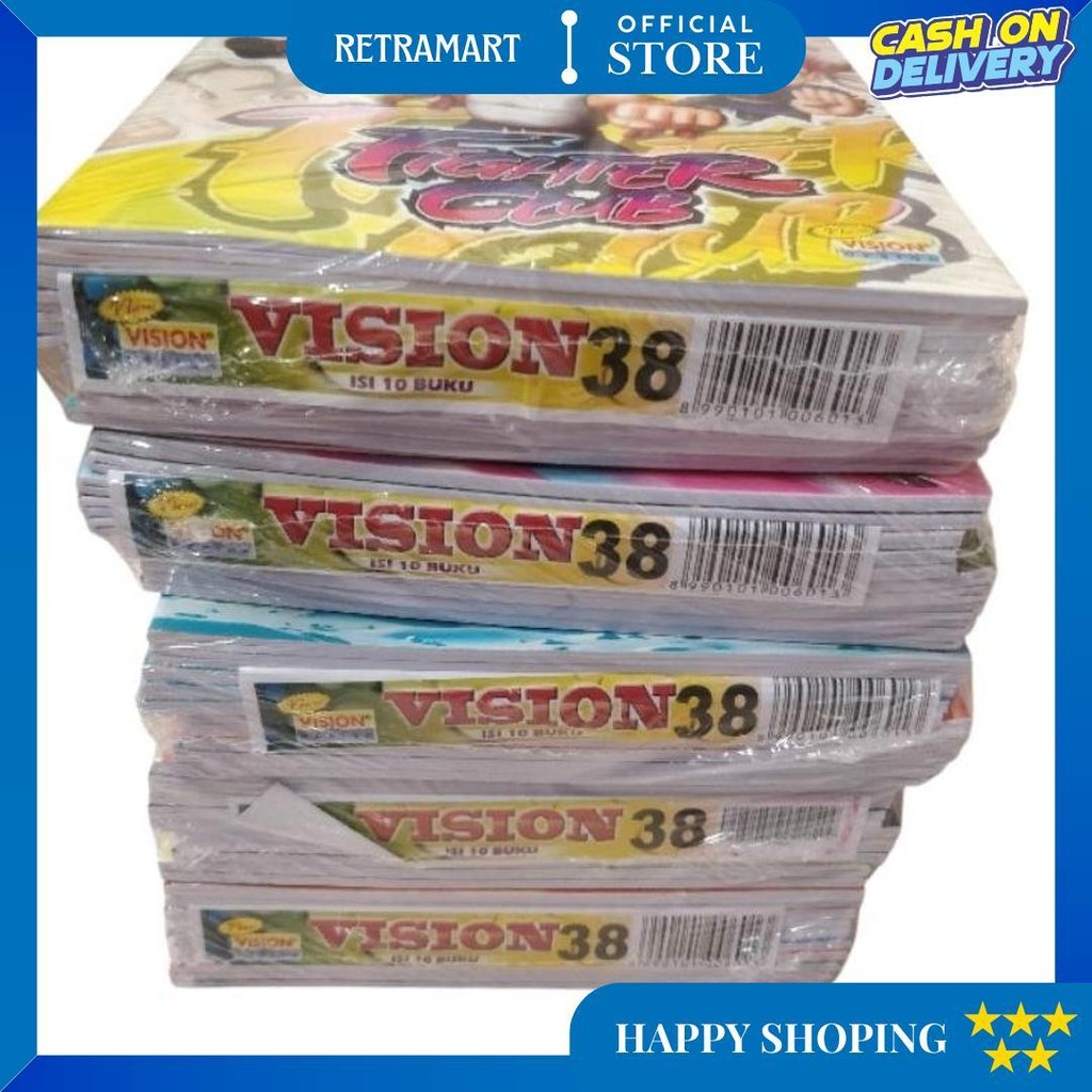 

Buku Tulis Vision 38 Lembar Per Pak Isi 10 Buku / 1 Pak 10 Buku Vision 38 Lembar D Terlaris