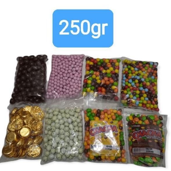 Okk-1520 Gd-12 Coklat Chacha Lagie Planet Telur Puyuh Febby Mini Warna Chocoball Coin Mini Pink 250G