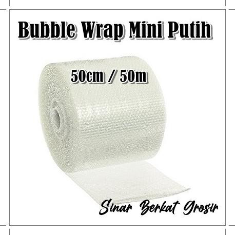 

tersedia bubble wrap putih mini tebal / bubble wrap putih roll mini 50cm