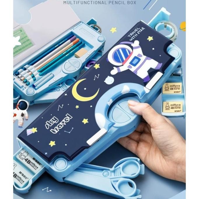 

Kotak Alat Tulis Multifungsi / Kotak Penyimpanan Alat Tulis / Kartun Lucu Tempat Pensil / Tempat Pensil Astronot Untuk Motif Unicorn / Tempat Pensil Kartun Siswa Sekolah Dasar LFS
