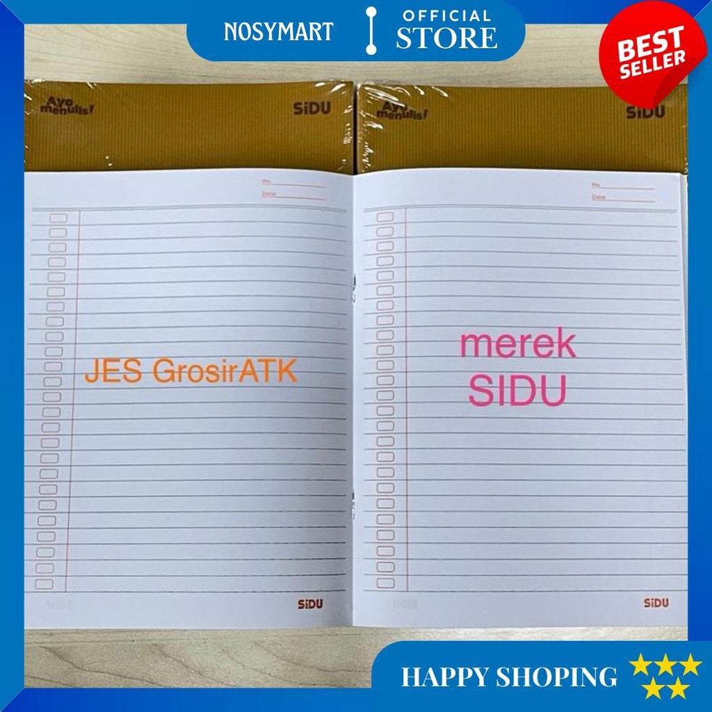 

Buku Tulis Sidu Sampul Coklat Kraft Isi 40, 60 Lembar (Buku Pendek) D Promo Puncak