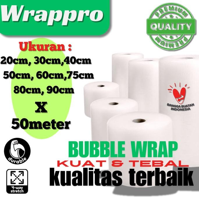

tersedia bubble wrap roll eceran 60x50m