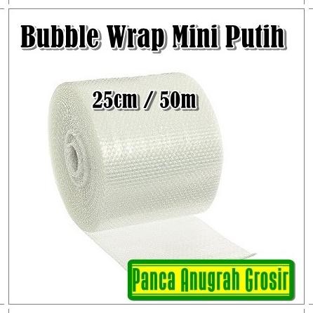

tersedia bubble wrap putih mini tebal / bubble wrap putih roll mini 25cm