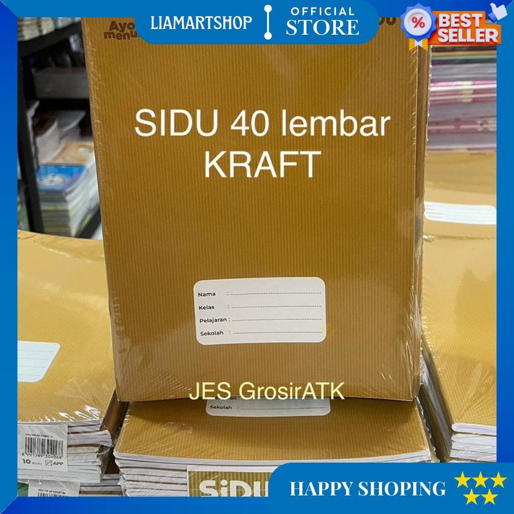 

Buku Tulis Sidu Sampul Coklat Kraft Isi 40, 60 Lembar (Buku Pendek) D Promo Puncak