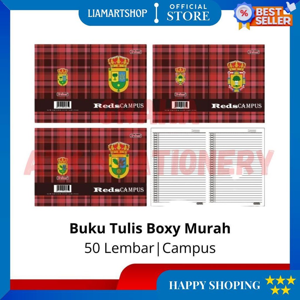 

[1 Pcs] Buku Tulis Panjang Boxy 50 Lembar Murah / Buku Bergaris Campus Kraft Coklat Sekolah Boxy D Gratis Ongkir