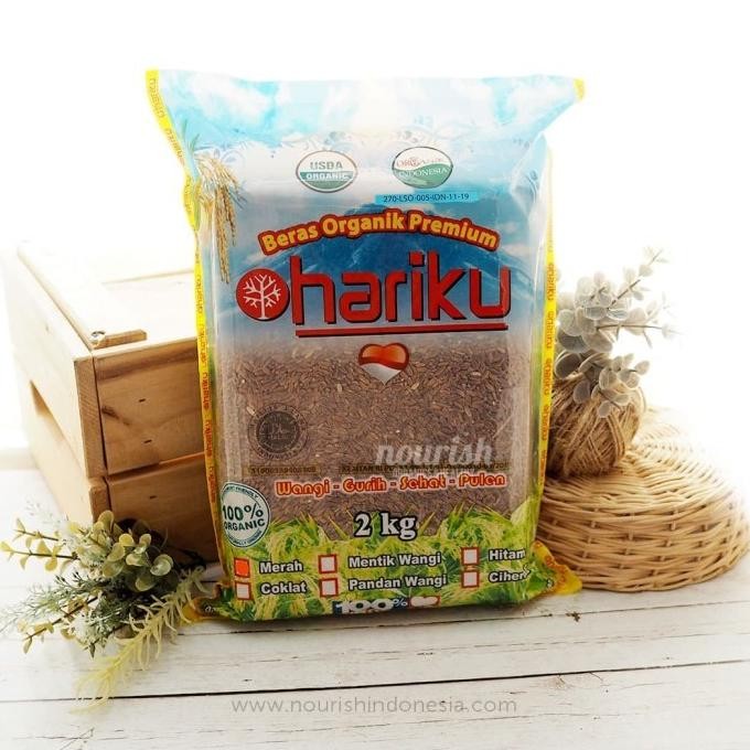 

tersedia hariku, organic red rice 2 kg (beras merah organik)