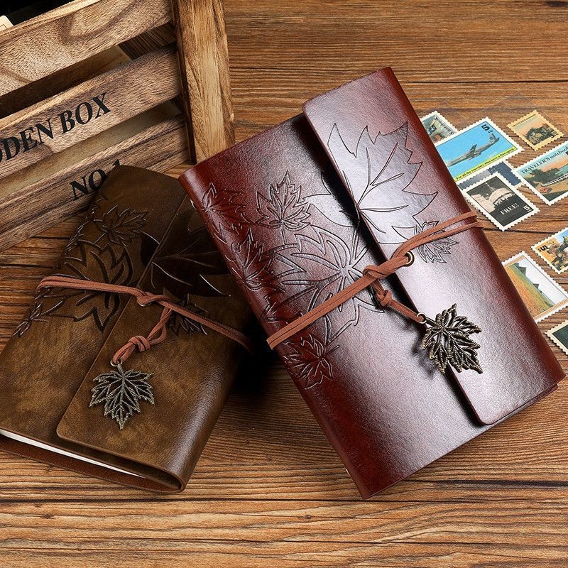

Buku Catatan Vintage Strap Buku Catatan Loose-Leaf Buku Catatan Mahasiswa Buku Catatan Portabel yang Dapat Dipisahkan