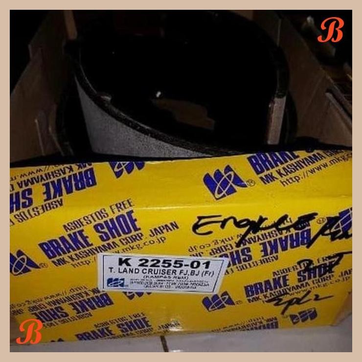 [SMM] MK KASHIYAMA KAMPAS REM DEPAN BRAKE SHOE K2255 LAND CRUISER FJ / BJ