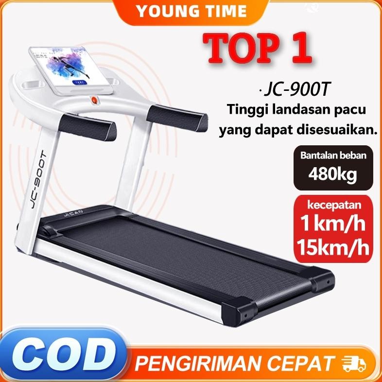 Garansi 10 tahunTreadmill Elektrik Jc-900 Treadmill lipat treadmill portable alat olahraga di rumah1
