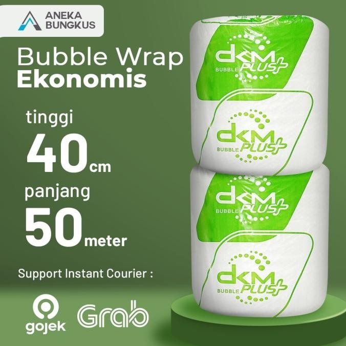 

tersedia plastik bubble wrap/babel wrap dkm+ 40cm x 50m bubble wrap ekonomis
