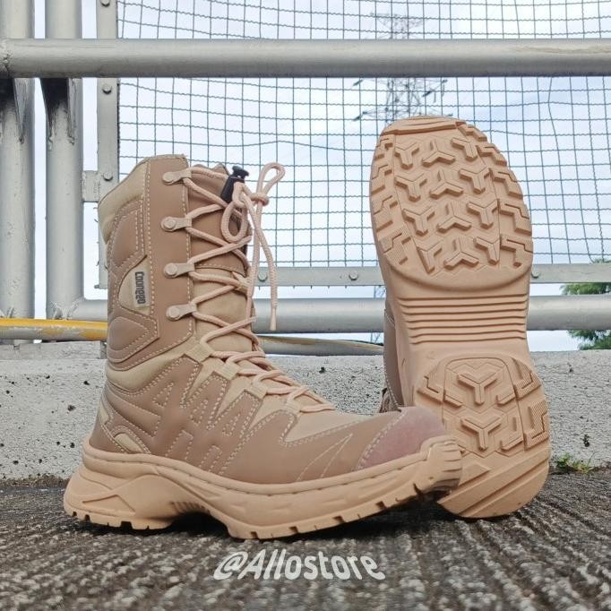 Diskon sepatu pdl tactical cream safety 8 inc model terbaru sepatu pdl satpol-pp kemhan pns original