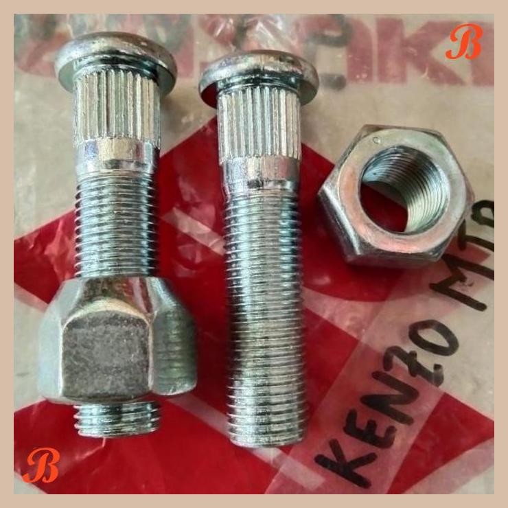 [KZM] BAUT RODA CARRY EXTRA ST100 FUTURA T120SS PANJANG 5CM DRAT 1.25 1PC