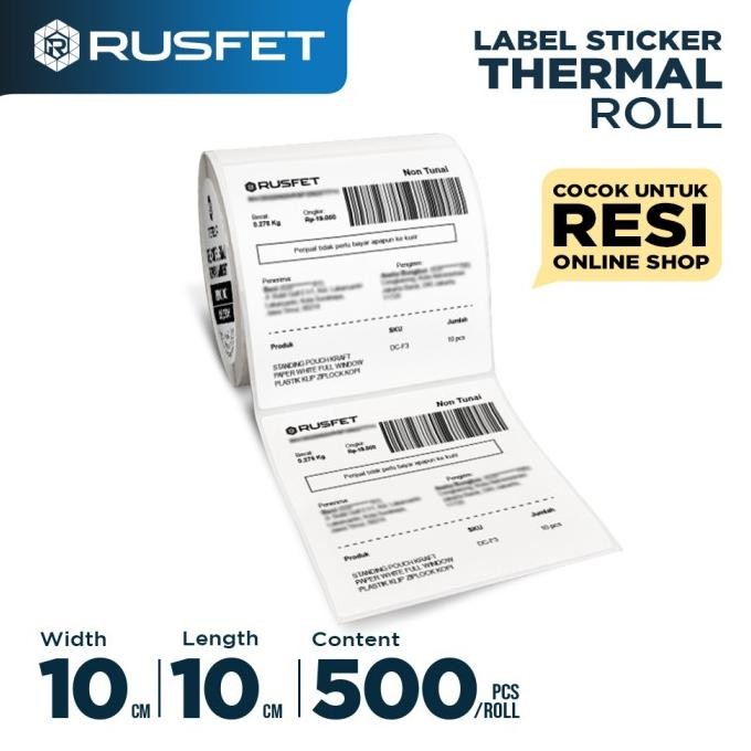 

Label Stiker Thermal Paper A6 10x15mm 100x150 cm Sticker Barcode Resi murah