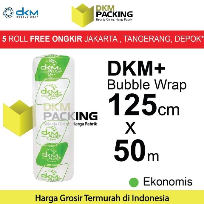 

tersedia plastik bubble wrap 125cm x 50m bening dkmplus ekonomis termurah /roll