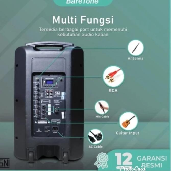 Promo Speaker Aktif Baretone Wireless Bluetooth Max 10 He Speaker Meeting Portable Karoke Garansi Re
