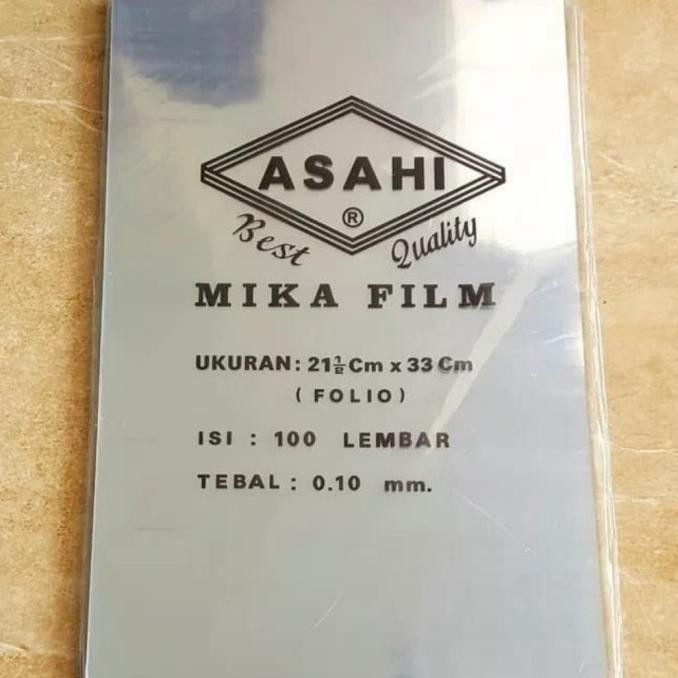 

Plastik Mika asahi 0.10 folio / A4 murah