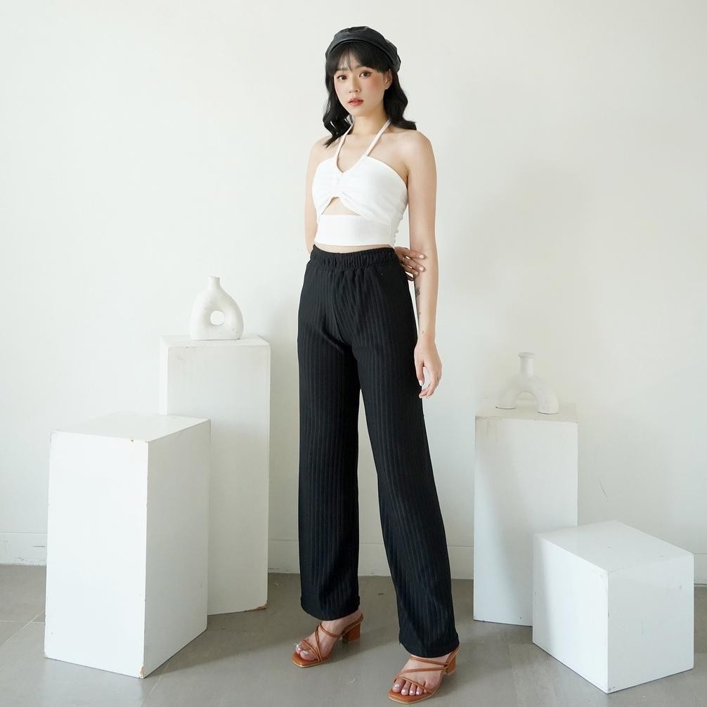 Tanktop Halter Bra Tanktop Wanita Knit Bra Crop Tank Top 169