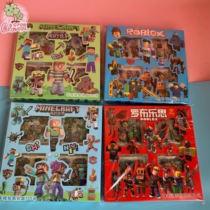 

STICKER SET BOY SERIES ISI 100 stiker laki robot roblox minecraft