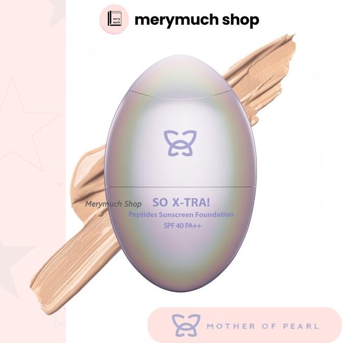 MOTHER OF PEARL MOP BEAUTY So X-TRA Peptides Sunscreen Foundation