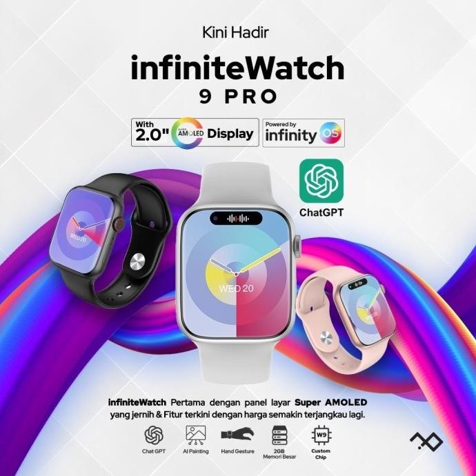 TERMURAH - [CUCI GUDANG] infiniteWatch 9 Pro with 2.0" HD AMOLED Display