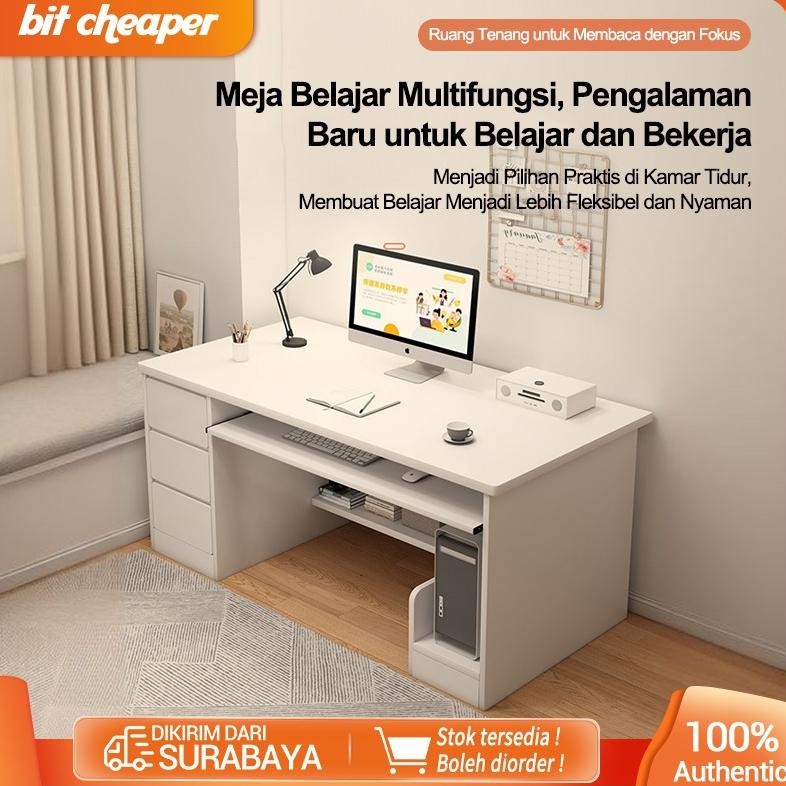 meja tulis sederhana meja komputer/Kokoh dan menahan beban tinggi meja komputer minimalis/Desain sud
