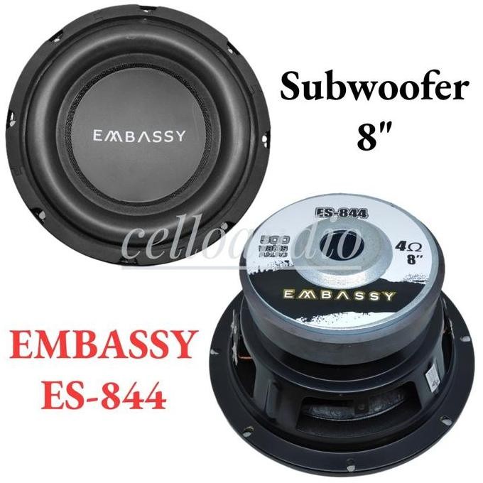 Subwoofer 8 Inch Embassy Es-844 Double Coil Mobil Embassy 8" Es 844 500 Watt