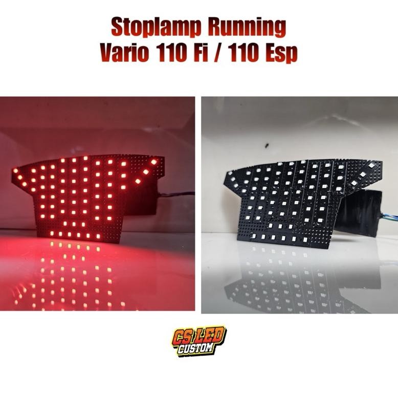 TERLARIS Stoplamp Running Vario 110 Fi Injeksi 11 Mode Wajib DC Led Strip Siap kirim