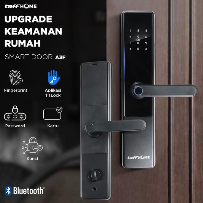 Taffhome Smart Door Lock Bluetooth Password Fingerprint Card Ttlock - A3F