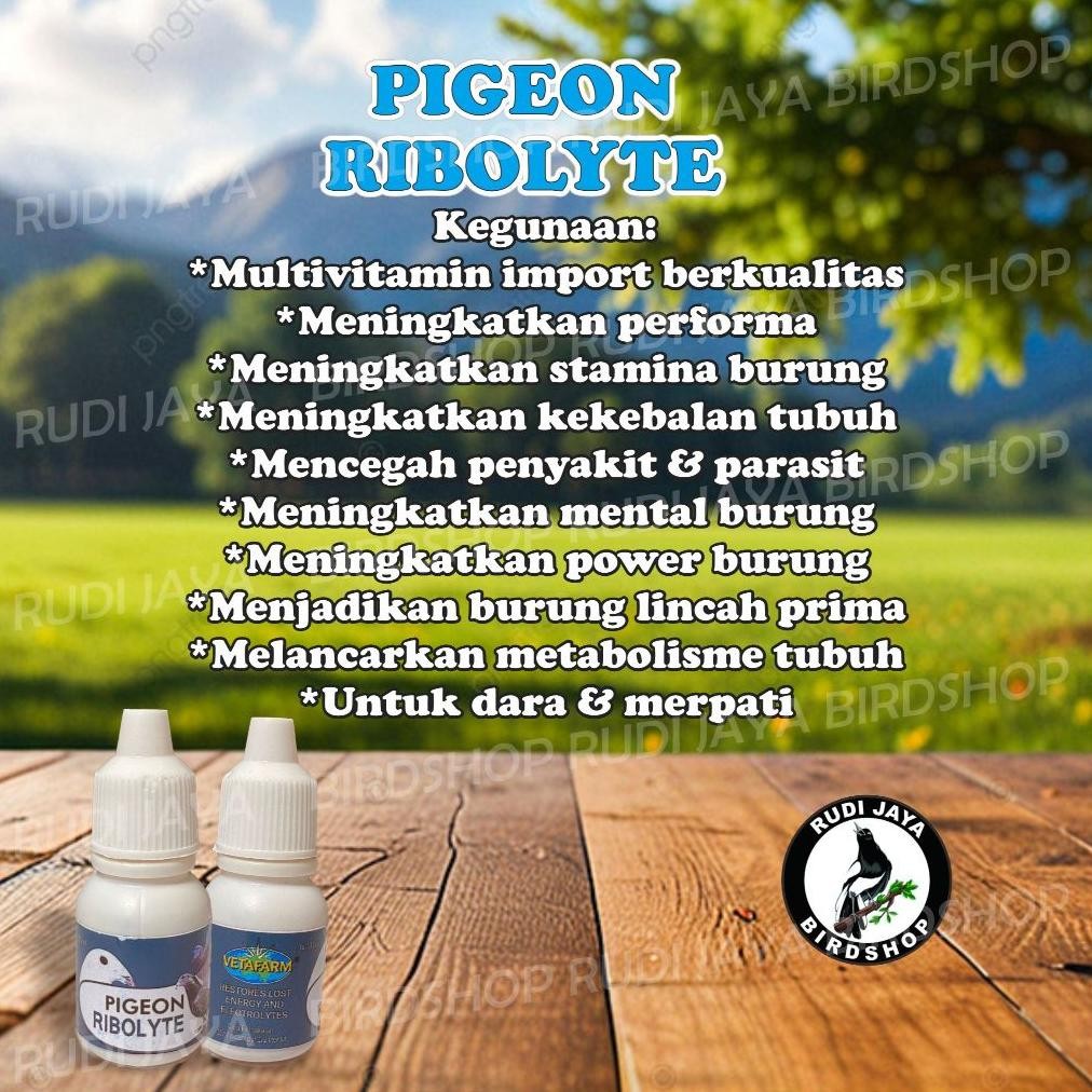 Im31 Ribolyte Ribolite 10Ml Vetafarm Vitamin Burung Merpati Dara Lomba Asli Import Original