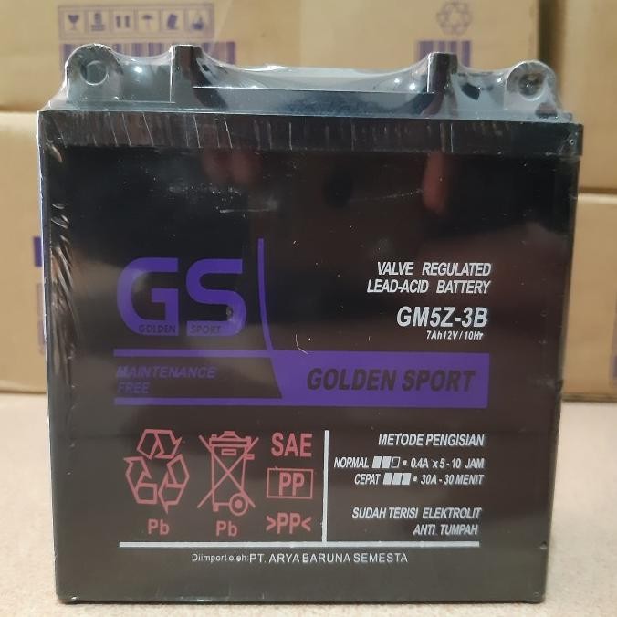 AKI MOTOR CRYPTON, VEGA R, JUPITER Z, SMASH 12V-7AH GM5Z-3B AKI KERING